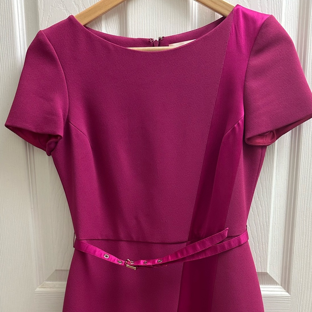 Matthew Williamson fuchsia cocktail dress with belt